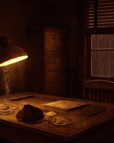 The Blackbird Job — a noir Los Angeles night, painted cover